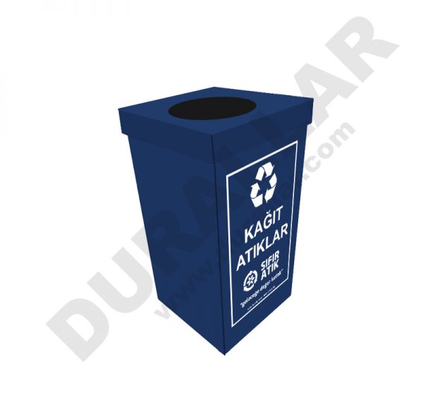 Plastik Sıfır Atık Geri Dönüşüm Kutusu Kağıt Atık